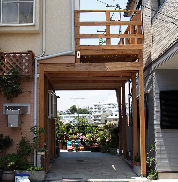 ウッドデッキ　リフォーム　横浜市　中区　Ｍ様邸の写真２